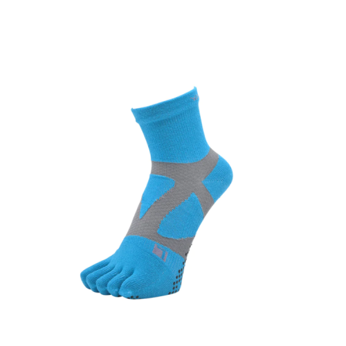 YAMAtune - Spider Arch Middle - 5 Toe - Anti-Slip Dots - Turquoise / S Grey